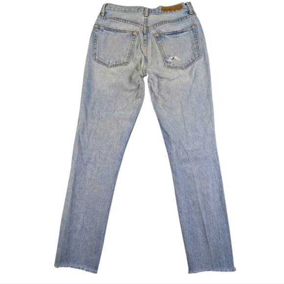 GRLFRND Karolina High Rise Destroyed Jeans GUC $248 Size 25     J1510 - Picture 5 of 8